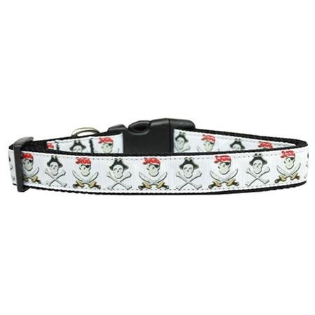 UNCONDITIONAL LOVE Jolly Roger Nylon Dog Collar Large UN913621